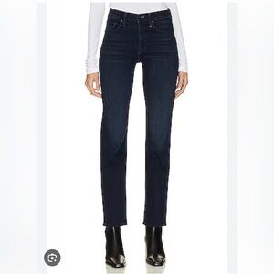 Mother mid rise rider ankle casual black denim jeans size 30 quiet luxury